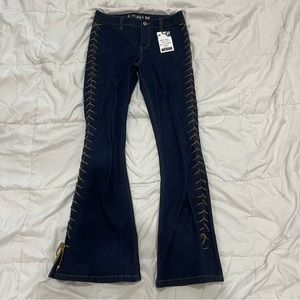 mudd lace up jeans